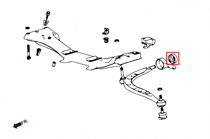 Front Lower Arm Bushings (Harden Rubber) for BMW 3-Series E36