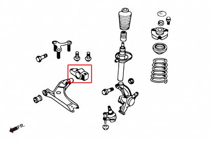 Front Lower Control Arm Bushings for Audi TT MK2 8J | Q3 8U | Passat B6 | Tiguan 1st 5N