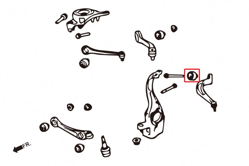 Front Lower Rear Arm Bushings (Harden Rubber) for B8 Audi A4/S4/RS4/A5/S5/RS5 | A7 4G | A6 C7