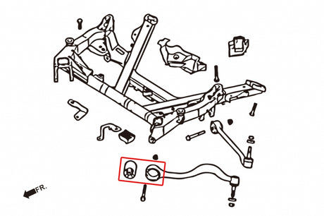 Front Lower Control Arms Bushings (Harden Rubber) for BMW E39