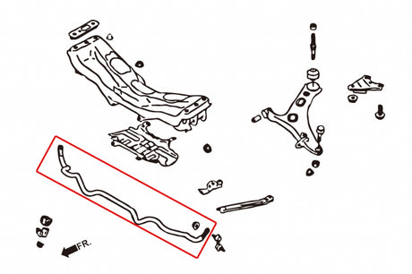SUBARU FORESTER'14 SJ FRONT SWAY BAR 28MM 3PCS/SET