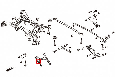 Hardrace Rear Trailing Arm Bushings (Harden Rubber) Impreza WRX STi 3rd, Forester 3rd SH 4th SJ, Legacy 5th BM/BR