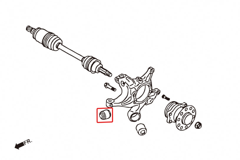 Hardrace Rear Knuckle Bushings -connect to rear lower arms