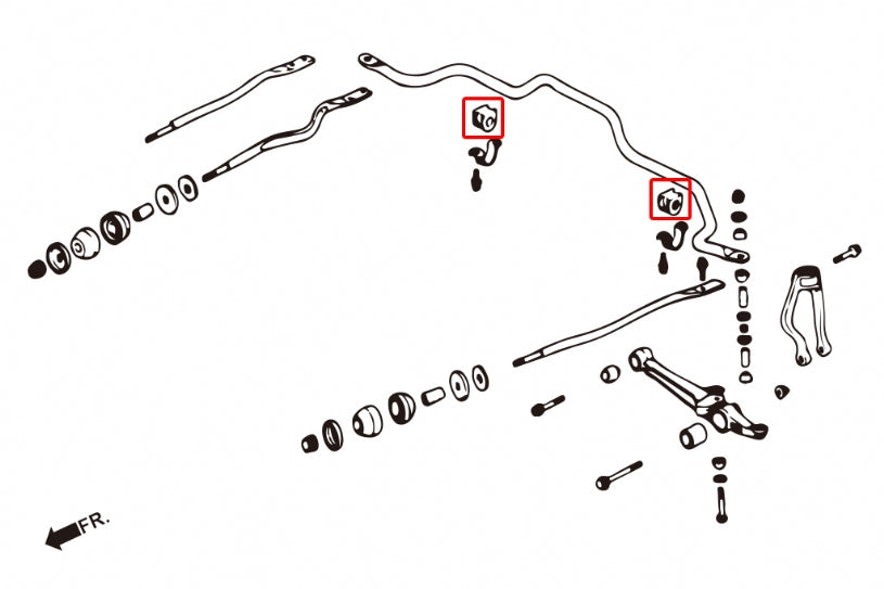 Front Sway Bar Bushings 22mm Accord 4th 5th 90-97