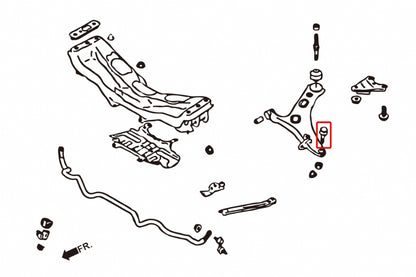 Front Lower Ball Joints (OE Style) for Subaru Impreza 1st-4th | Forester 1st-4th | Legacy Outback 1st-6th | Levorg 1st | VS Crosstrek GP GT | WRX STI VA 14-21
