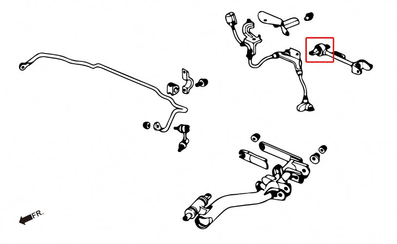 Rear Upper Arm Bushings (Harden Rubber) for RSX 02-06 | Civic 01-05 ES EP | Integra DC5