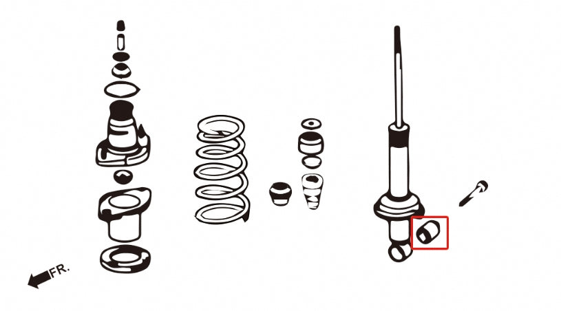 Rear Shock Bushings (Pillow Ball) for Acura RSX