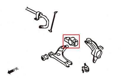 Front Lower Arm Bushings (Rear Side) for Audi A3 S3 RS3 MK2 8P | Golf MK5/6 | Jetta MK5 | EOS MK1 | Golf R MK5/6