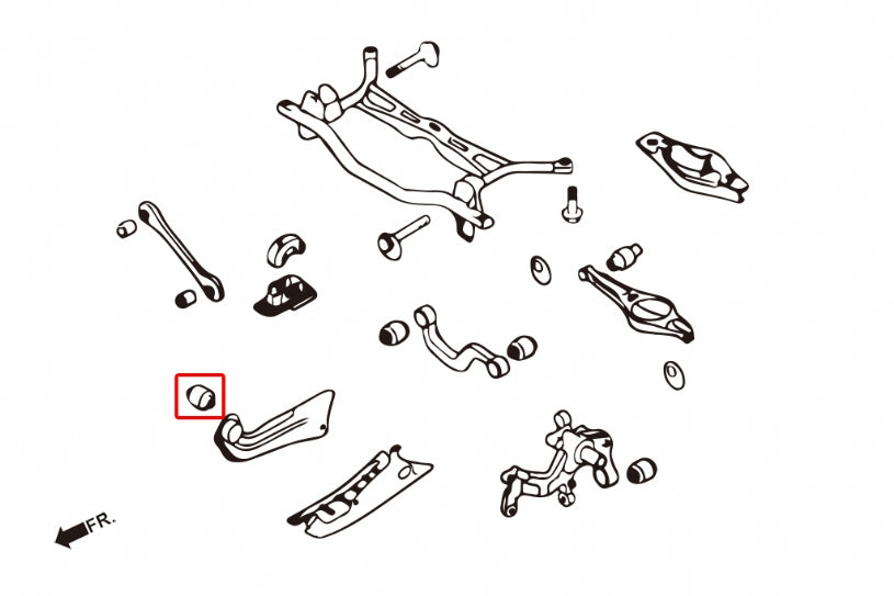 Rear Trailing Arm Bushings (Harden Rubber) for Audi A3 TT MK2 | VW Golf MK5/6/7 | Jetta MK5/6 | Passat B6/8