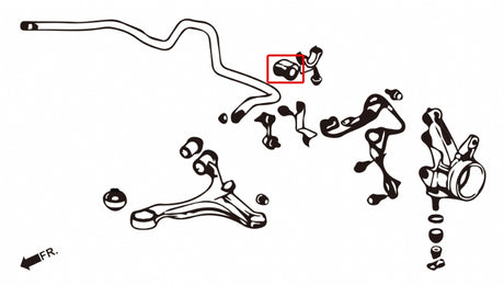 Hardrace 23mm Front Sway Bar Bushings DC5 Type R