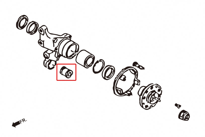 IMPREZA GC/GD REAR KUNCKLE BUSHING
(HARDEN RUBBER) 2PCS/SET