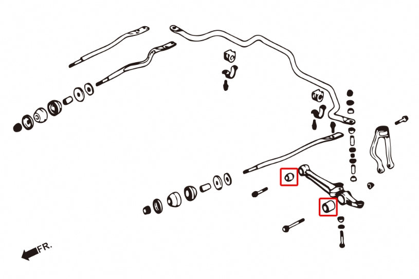 6367 Front Lower Arm Bushings (Harden Rubber) Acura CL 96-03/Honda Accord 93-02