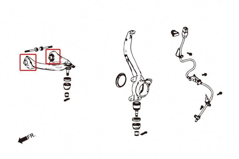 Front Upper Arm Bushings (Harden Rubber) 03-12 Accord | 04-08 TSX | 04-12 TL