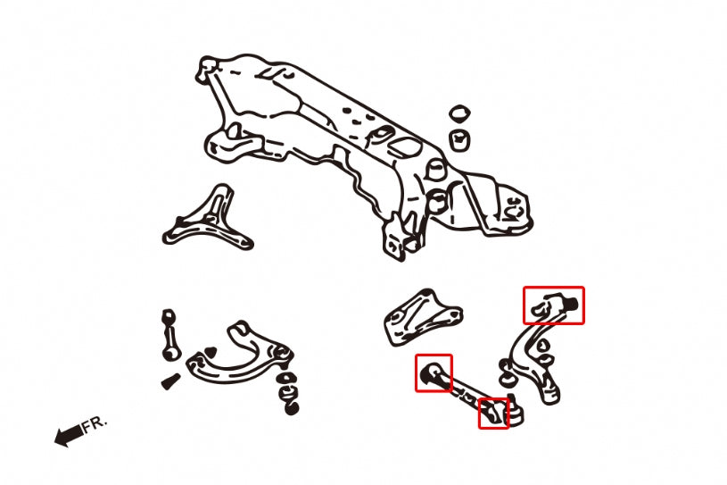 GALANT 94-98/ECLIPSE 95-99/
DODGE AVENGER 95-00/EAGLE TALON 95-98
FRONT LOWER ARM BUSH
(HARDEN RUBBER) 6PCS/SET