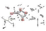 S13/14/15/SKYLINE REAR SUBFRAME BUSHING
(HARDEN RUBBER) 4PCS/SET