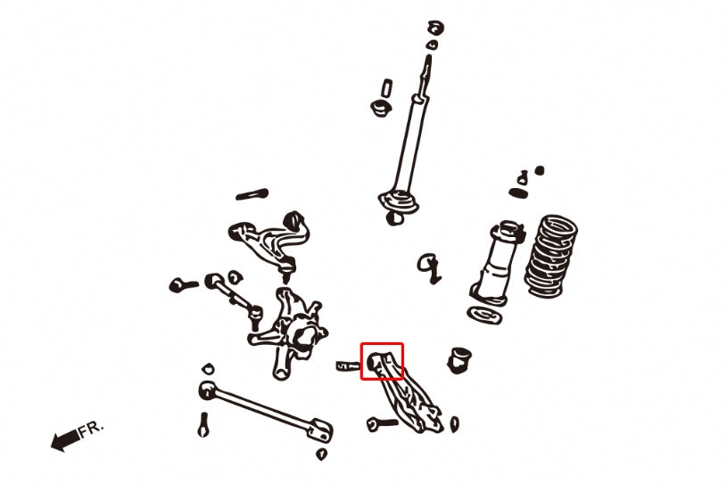 Hardrace Rear Lower Arm Bushings IS200 / IS300