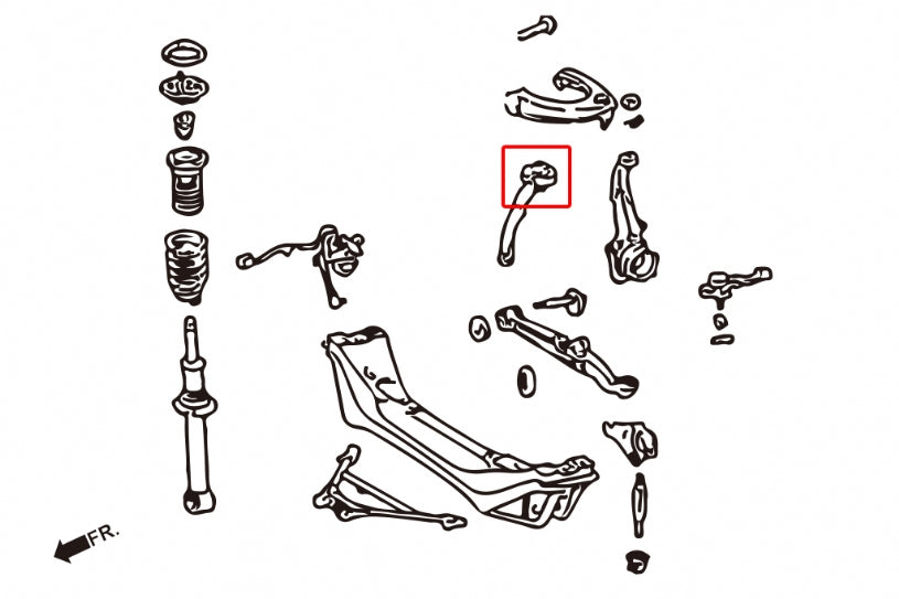 Hardrace Front Tension Rod Bushings IS200 / IS300