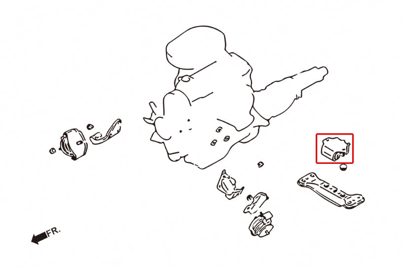 SKYLINE R32 GTS-T (RB20DET)/R32 GTS (RB20DE)
R33 GTS (RB25DE)/CEFIRO A31 (RB20DET)/LAUREL C33 (RB20DET)
REINFORCED FRONT ENGINE MOUNT, 2PCS/SET