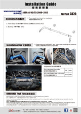 Front Sway Bar 30mm for B8 Audi A4/S4/RS4/A5/S5