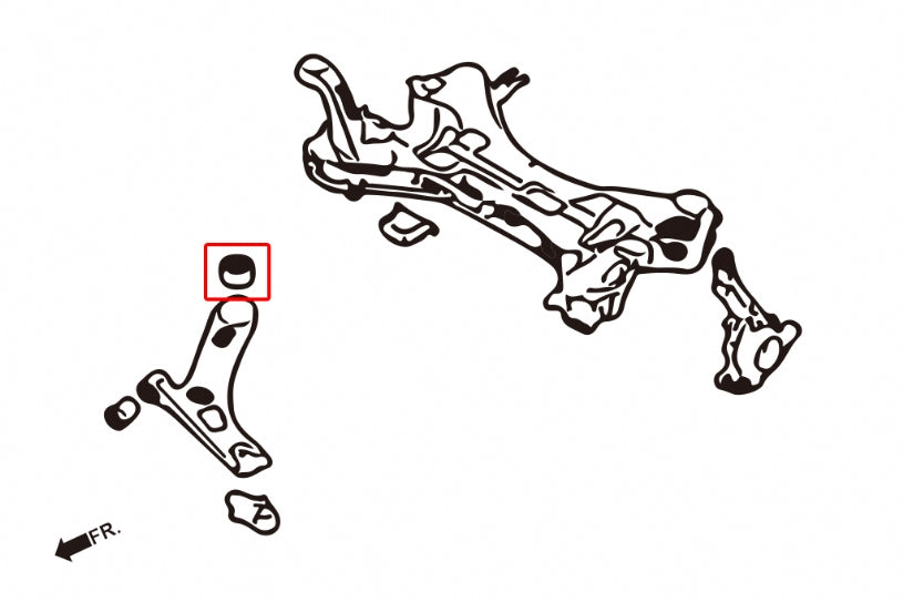 Front Lower Arm -Rear Side Bushings- (Harden Rubber) for Sonata 7th | Sportage 3rd/4th | Sorento 3rd | Carnival / Sedona 3rd