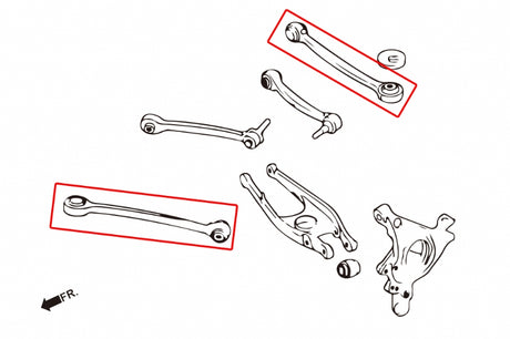 Rear Front Lower Arms (Pillow Ball) for BMW F80 M3 | F82/83 M4 | F87 M2