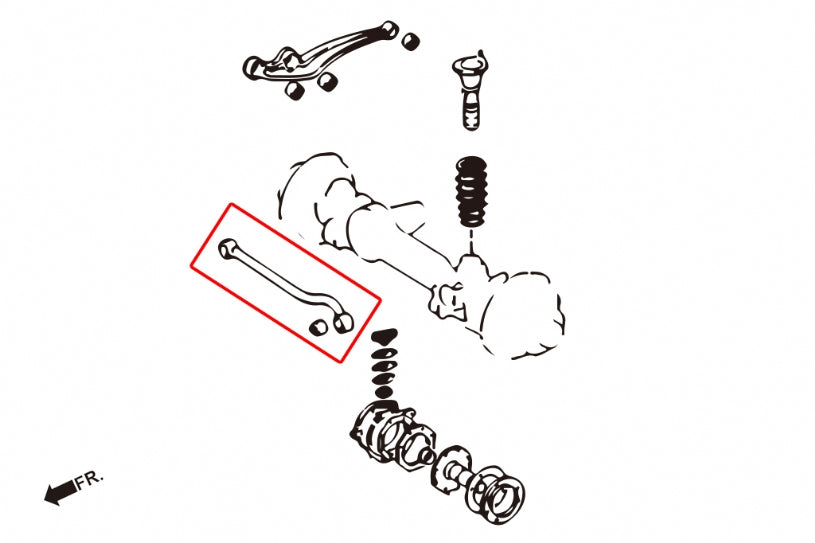 LAND CRUISER '90-97 FRONT LATERAL ROD BUSH
(HARDEN RUBBER) - 2PCS/SET