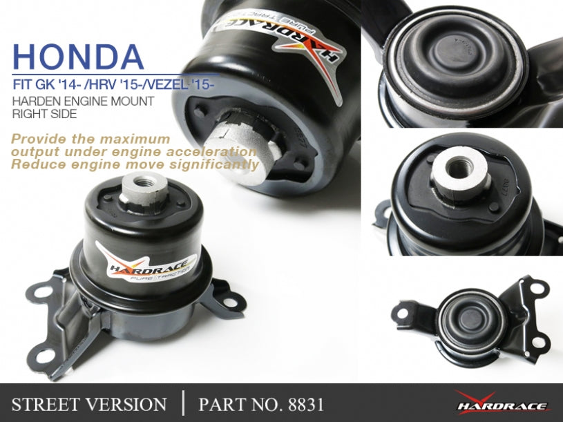 HONDA FIT GK '14- /HRV '15-/VEZEL '15- STREET VER. ENGINE MOUNT, RIGHT SIDE - 1PCS/SET