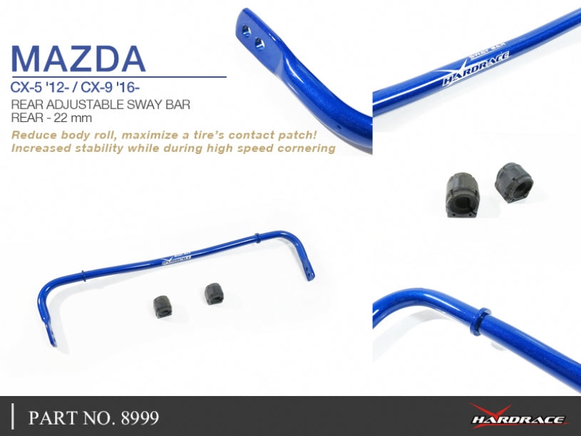 Rear Sway Bar 22mm for Mazda CX-5 KE KF 2WD | CX-9 2nd Gen 16'-up 2WD