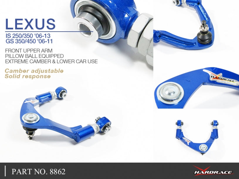 Front Upper Camber Kit (Pillow Ball) for Lexus IS 2nd XE20 2006-2013 | GS 3rd GRS19 2006-2011