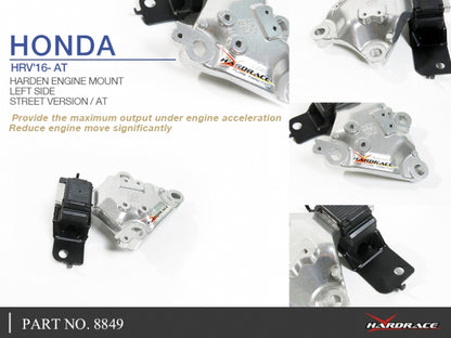 Left Engine Mount for Honda Fit / Jazz 3rd 2013-2020 | Honda City 6th GM6 2014-2020 | Honda HR-V 2nd 2014-2021