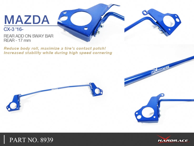 Hardrace Rear Add on Sway Bar for Mazda CX-3 DK 2015- – Velocity Shop