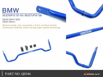 Rear Sway Bar 28mm for BMW X5 E70/F15 07-18 / X6 E71 / F16 08-