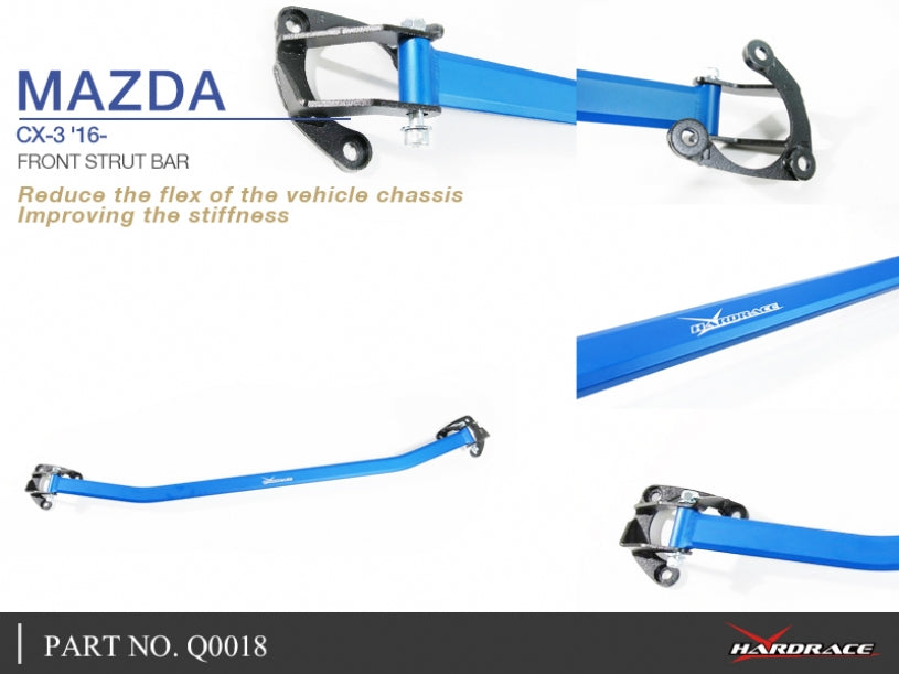 Hardrace Q0018 | MAZDA CX-3 '16- FRONT STRUT BRACE - 1PC/SET