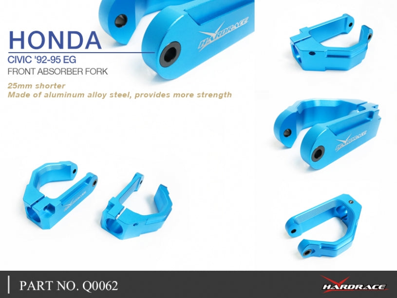 Hardrace Front Shock Fork 25MM Shorter for Civic EG 92-95