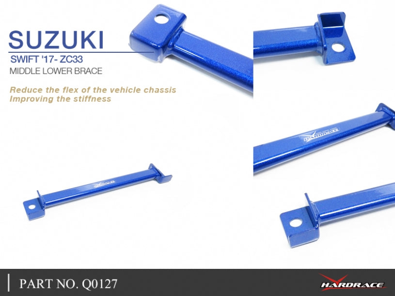 Q0127 | Hardrace Suzuki Swift ZC33 Middle Lower Brace - 1pc/set