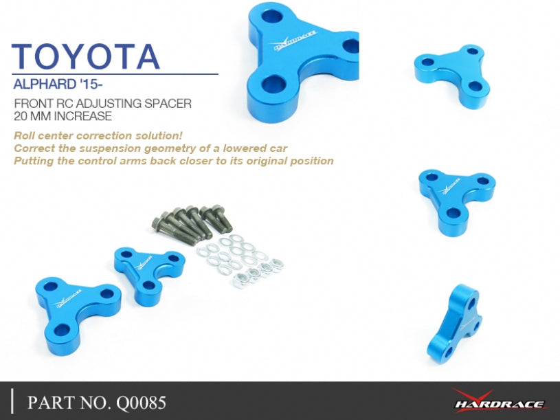 Front RC Adjusting Spacers 20mm increase for TOYOTA ALPHARD '15-