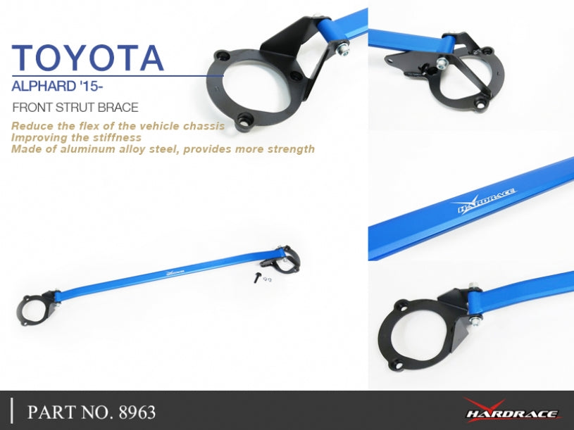 8963 | TOYOTA ALPHARD '15- FRONT STRUT BRACE - 1PCS/SET