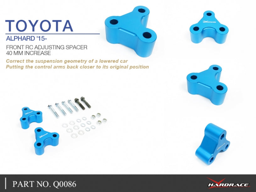 Front RC Adjusting Spacers 40mm increase for TOYOTA ALPHARD '15-