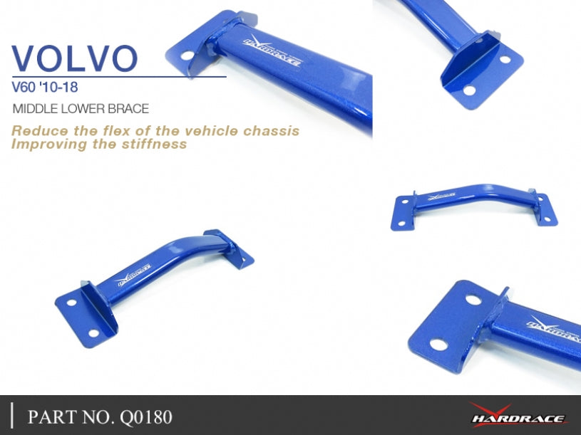 Q0180 | VOLVO V60 '10-18 MIDDLE LOWER BRACE - 1PCS/SET