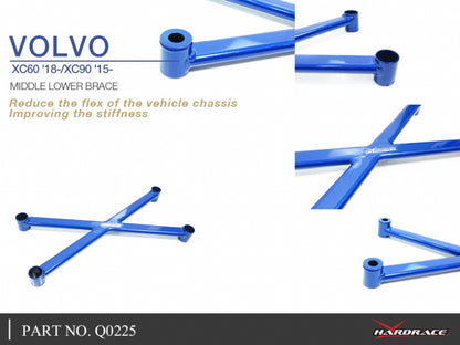 Q0225 | VOLVO XC60 '18-/XC90 '15- MIDDLE LOWER BRACE - 1PCS/SET