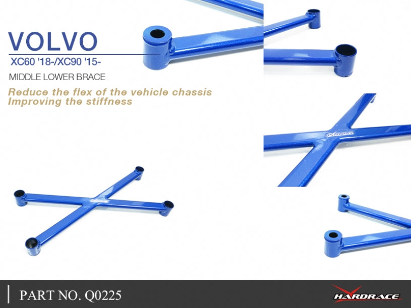 Q0225 | VOLVO XC60 '18-/XC90 '15- MIDDLE LOWER BRACE - 1PCS/SET