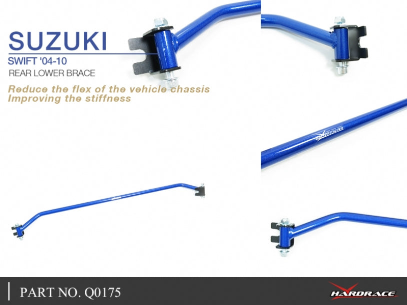 Hardrace Q0175 | SUZUKI SWIFT '04-10 REAR LOWER BRACE - 1PCS/SET