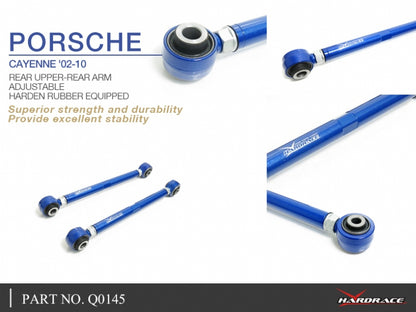 Adjustable Rear Upper Arms -Rear Position- (Harden Rubber) for Audi Q7 4L | Cayenne 1st 2nd | Touareg 1st 2nd