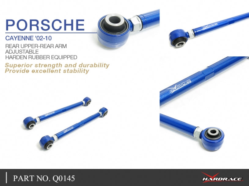 Adjustable Rear Upper Arms -Rear Position- (Harden Rubber) for Audi Q7 4L | Cayenne 1st 2nd | Touareg 1st 2nd