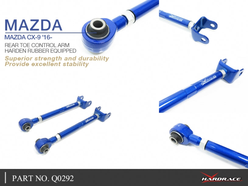 Q0292 | MAZDA CX-9 '16- REAR TOE CONTROL ARM (HARDEN RUBBER) - 2PCS/SET