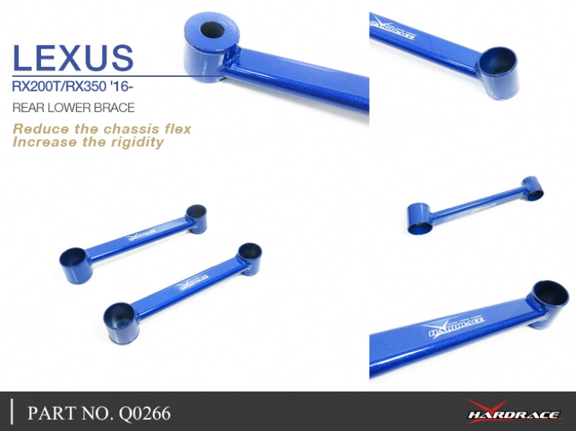 Q0266 | LEXUS RX200T/RX350 '16- REAR LOWER BRACE - 2PCS/SET