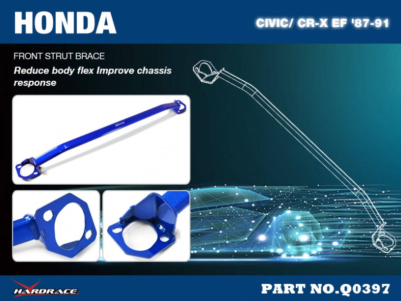 Front Strut Bar for Honda Civic CRX EF '87-91