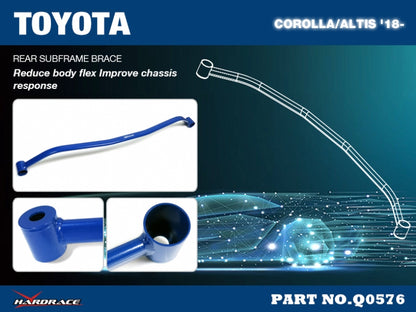 Rear subframe brace 1pc set for Toyota Corolla/Altis '18-