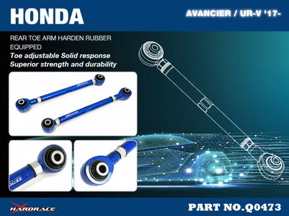 Rear Toe Arm (Harden Rubber Bushings)2pc set for Honda Avancier/UR-V '17-