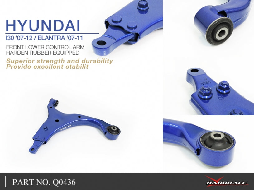 Front Lower Control Arm (Harden Rubber) for Hyundai i-30 1st 2007-2012 | Kia Ceed 1st 2007-2012 ED